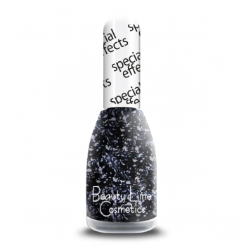 Nagellack BEAUTY LINE No 679 SPECIAL EFFECT Durchsichtig mit schwarzen Fäden