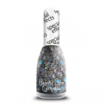 Nagellack BEAUTY LINE No 684 SPECIAL EFFECT Durchsichtig mit 2 farbigem großen Glitzer