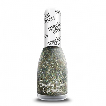 Nagellack BEAUTY LINE No 743 SPECIAL EFFECT Gold-Mix Glitzer