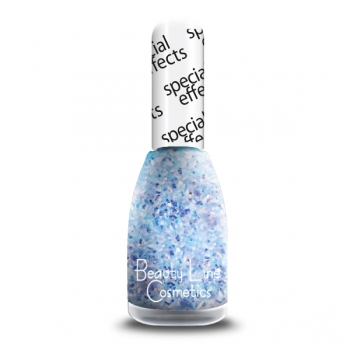 Nagellack BEAUTY LINE No 744 SPECIAL EFFECT  Glitzer Silber/Blau