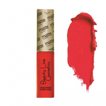 LIP-GLOSS BEAUTY LINE No504 "MATTE"  LONG LASTING Pink ATROPOS' THREAD